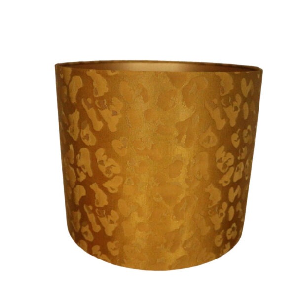 Jacquard geweven gele panterprint