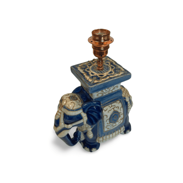 Blauwe olifant lampenvoet - Afbeelding 2