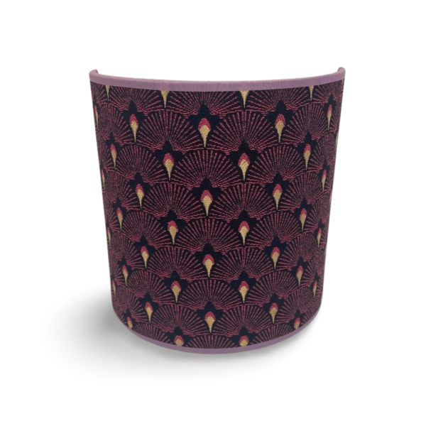 Wandlamp jacquard geweven paarse pauw