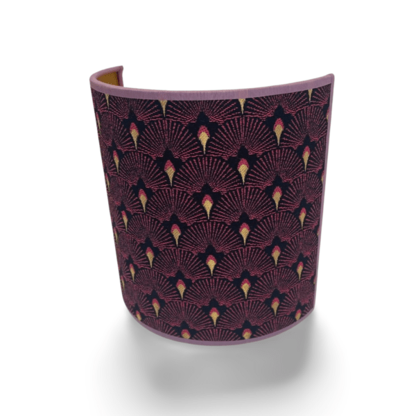 Wandlamp jacquard geweven paarse pauw - Afbeelding 3