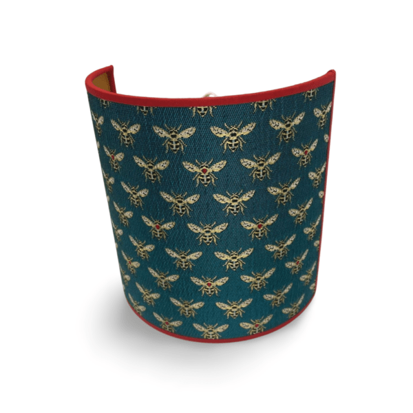Wandlamp jacquard geweven bijen motief - Afbeelding 2