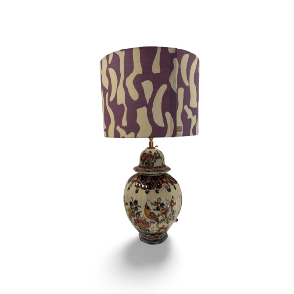Lampenvoet vintage purple bird - Afbeelding 2
