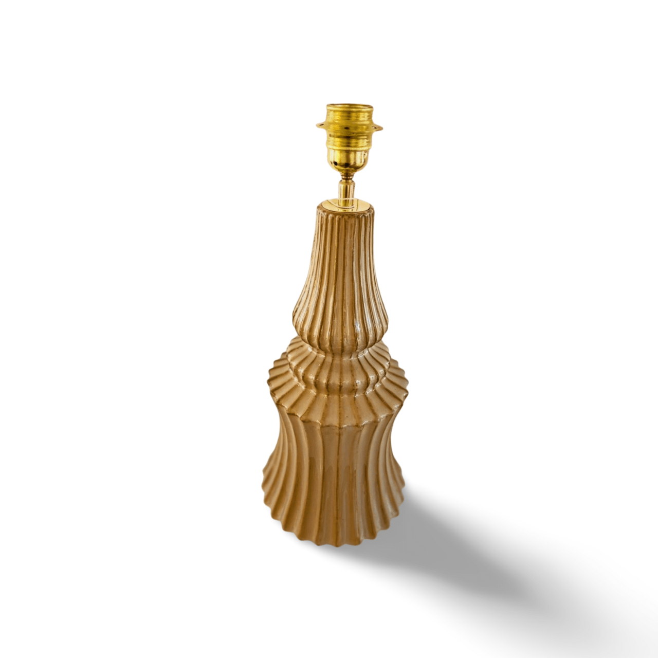 Organische beige lampenvoet - Afbeelding 3