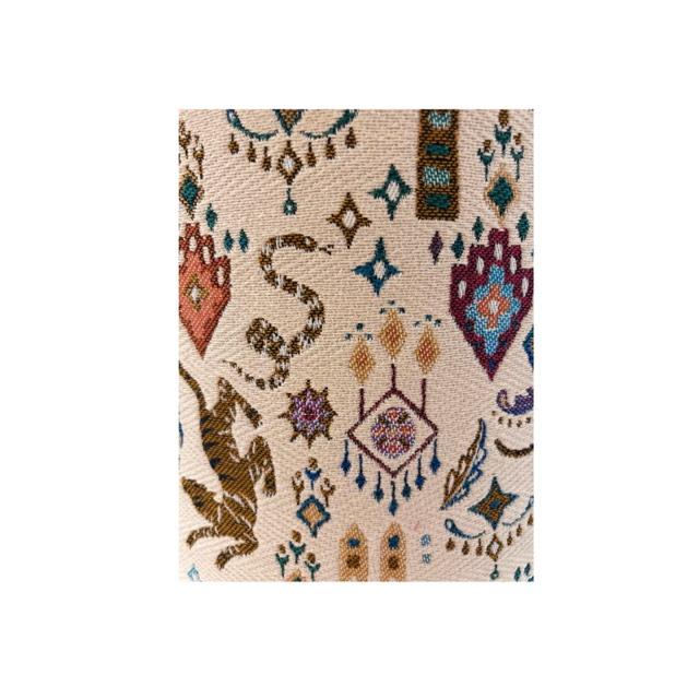 Jacquard geweven Tiger Tibet lampenkap - Afbeelding 2